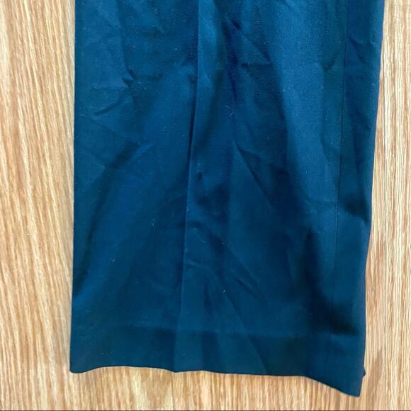 Michael Kors Gramercy Black Belted Straight Leg Trousers Womens 8 - Picture 6 of 13